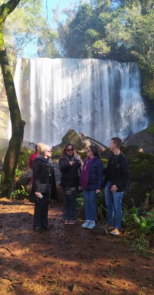 Salto do Yucumã, em Derrubadas, no Rio Grande do Sul, em junho de 2024.