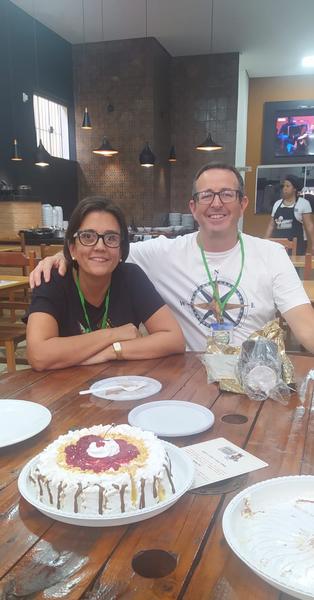 Parada para o café durante a caravana a Minas Gerais de abril de 2024.