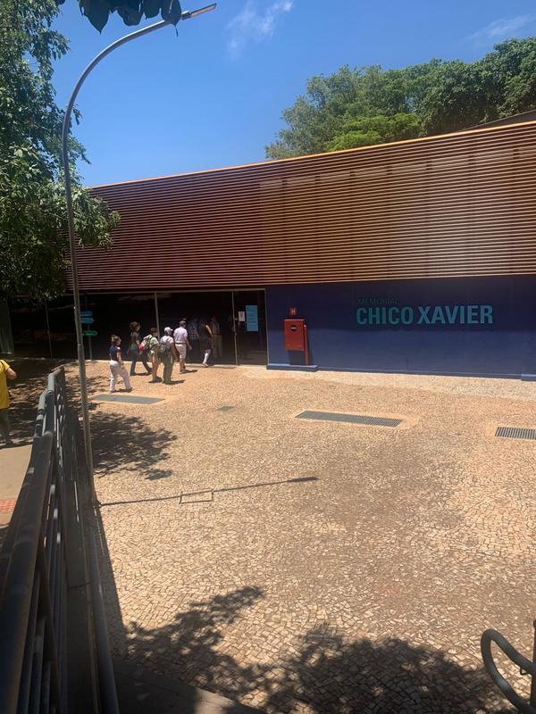 Entrada do Memorial Chico Xavier, em Uberaba
