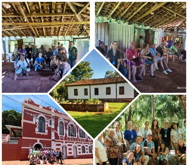 Grupo reunido em visitas guiadas durante a Caravana Minas Espirita de novembro de 2025.