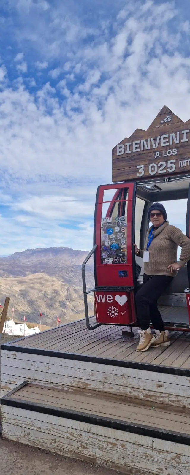 Valle Nevado, mirante a 3025 metros na caravana de maio de 2026