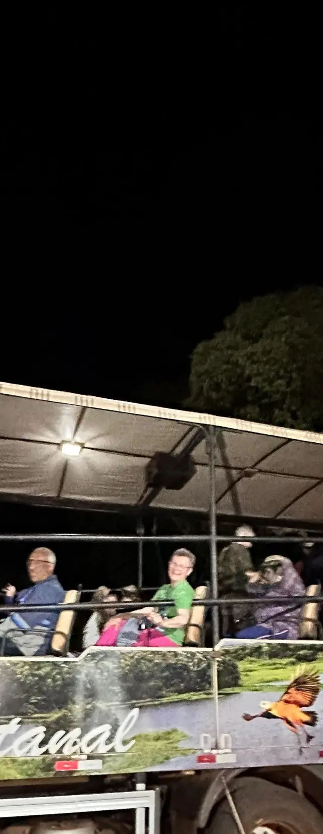 Safari noturno na Fazenda San Francisco, na Caravana Pantanal de outubro de 2025.